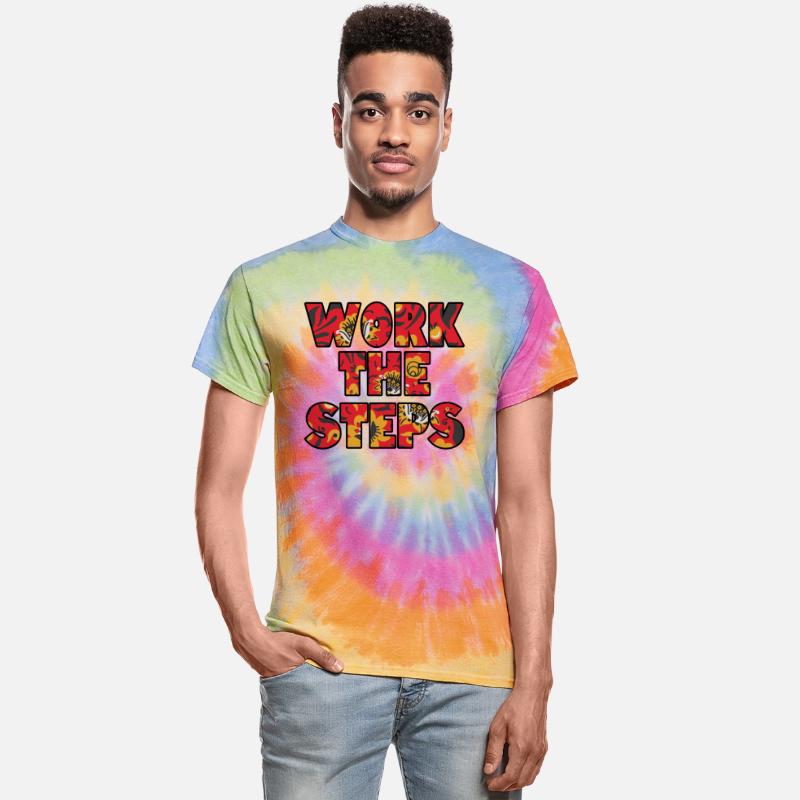 Work the Steps red floral