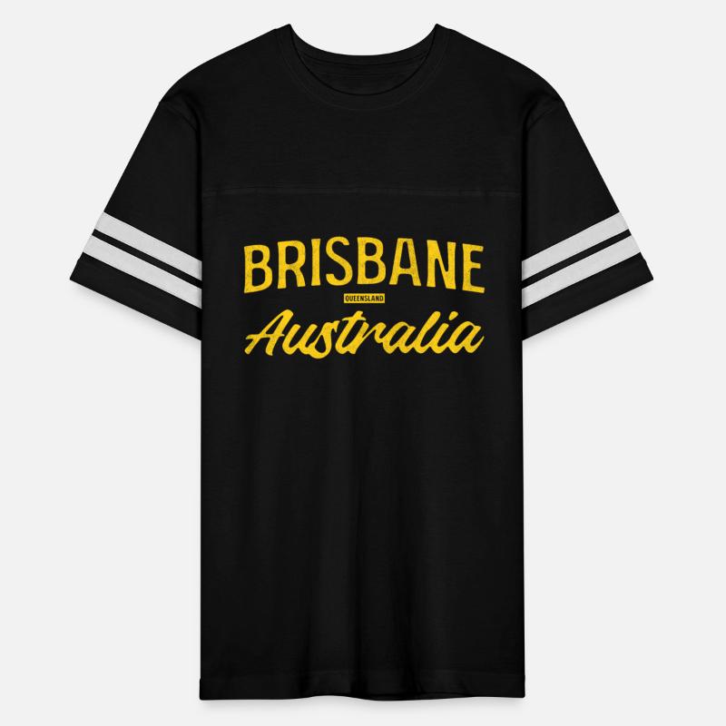 Yellow Brisbane Lettering Design vintage