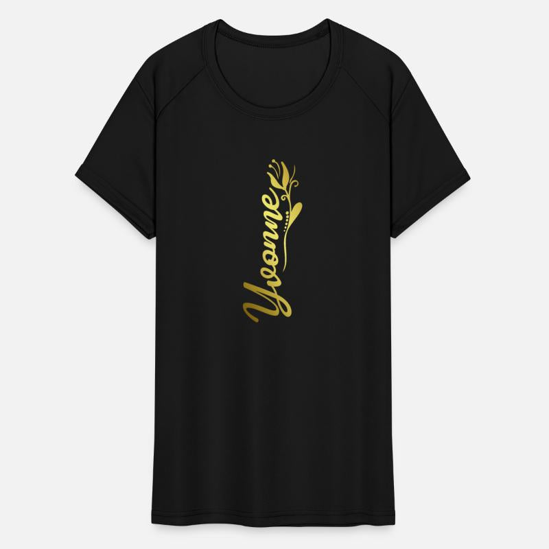 Yvonne Name Faux Gold Tulip Flourish